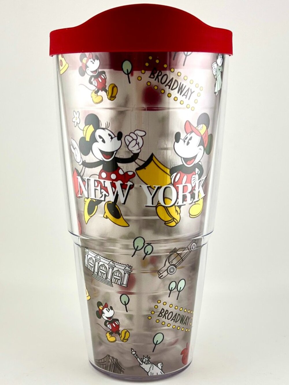 New Disney NY New York City Tervis 24oz Travel Tumbler Mickey & Minnie